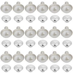 100 шт. латунь с заклепками из стеклянного жемчуга&nbsp;KK-CL0001-02