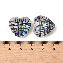 Прозрачные стеклянные эмалевые бусины&nbsp;GLAA-S388-01C