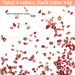 160г 4 цвета стеклянных бусин GLAA-SC0002-62C