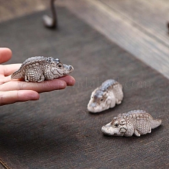 Керамическая чайная фигурка аллигатора/крокодила статуэтка для домашнего офиса украшение рабочего стола&nbsp;PW-WG2BD69-01