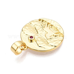 Латунные микро проложить кубического циркония подвески&nbsp;KK-T070-37G