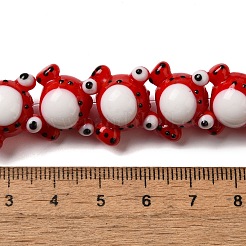 Бусы лэмпворк ручной работы LAMP-Z010-02B