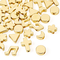 36шт 6 стиля латунные бусины KK-TA0002-07