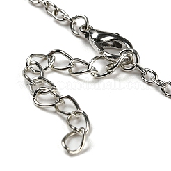 Ожерелья с подвесками из кристаллов кварца&nbsp;NJEW-P287-01P-01