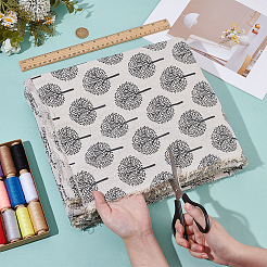 Хлопчатобумажная льняная ткань&nbsp;DIY-WH0591-282A