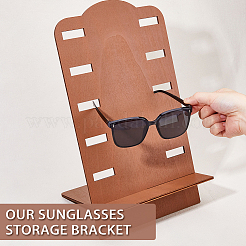 Изготовленная на заказ деревянная подставка для очков DIY-WH0888-023