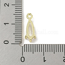 Подвеска из латуни с микропаве и кубическим цирконием s ZIRC-R020-04G