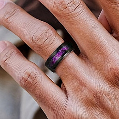 Массивные кольца из нержавеющей стали PW-WG6F4B1-02