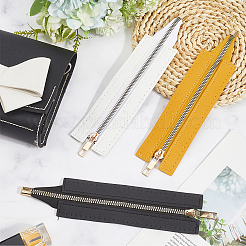 3 шт. 3 цвета pu кожа молния швейная фурнитура&nbsp;FIND-CL0001-17