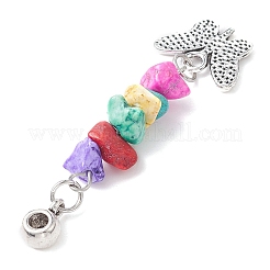 Подвески с окрашенной синтетической бирюзой&nbsp;PALLOY-JF02238-02