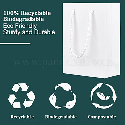 Подарочные пакеты из утолщенной бумаги прямоугольной формы ABAG-WH0039-22A