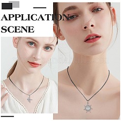 20 шт. набор из цепочек с плоским кабелем из нержавеющей стали 304 NJEW-SC0001-28