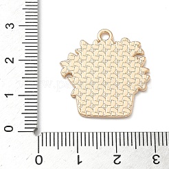 Небольшое растение в горшке с подвесками из эмалевого сплава в виде собаки&nbsp;ENAM-I083-01KCG-02