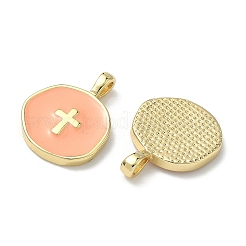 Латунь эмаль подвески&nbsp;LS-KK-G417-01LG-01