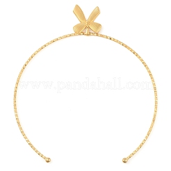 Открытое колье-чокер из нержавеющей стали 304 с подвеской-бантом для женщин NJEW-Z046-06G-02