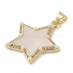 Латунные микропаве прозрачные подвески с фианитом KK-Q813-15G