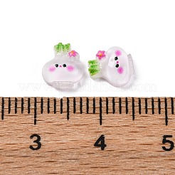 Непрозрачные десять видов растительных кабошонов из смолы CRES-R459-01A