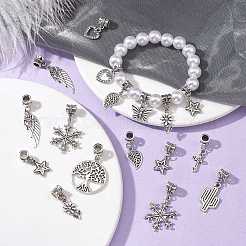 50шт 10 стиля сплава европейские висячие подвески в тибетском стиле PALLOY-CJ0002-74