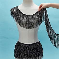 Кружевная лента из полиэстера с кисточками OCOR-FG0002-45D