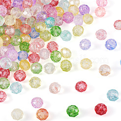 250шт 10 цвета прозрачные стеклянные бусины&nbsp;GLAA-TA0002-86
