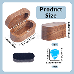 8шт художественный пластиковый медиатор для гитары AJEW-UN0002-23