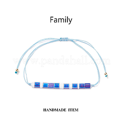 Браслет из стеклянного семени&nbsp;BJEW-JB08894-03