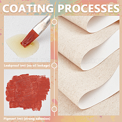 Холст из смеси льна с покрытием DIY-WH0308-586