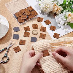 60 шт. этикетки из искусственной кожи FIND-UN0007-61A