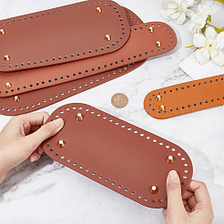 Овальные сумки из искусственной кожи для вязания крючком для ногтевого ложа&nbsp;DIY-PH0008-30