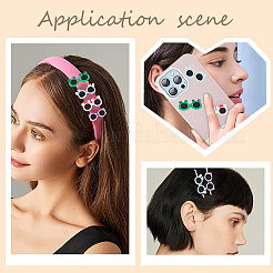 40 шт. 4 стиля непрозрачных смоляных стеклянных кабошонов CRES-SC0002-59