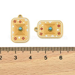 Подвески из нержавеющей стали 304 с эмалью&nbsp;STAS-H251-03B-01