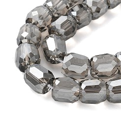 Стеклянные бусины с гальваническим покрытием  EGLA-L045-E-PL01