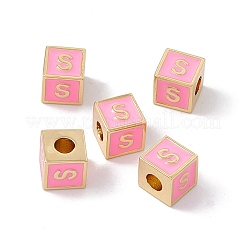 Стойки покрытие латунь эмаль бисер&nbsp;KK-B060-04G-05S