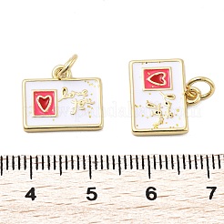 Латунь эмаль подвески&nbsp;KK-H206-12G