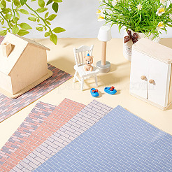 8 шт. Миниатюрные обои 4 цветов DIY-GO0001-97