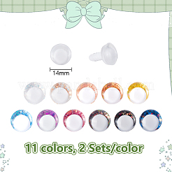 22 bgas 11 цвета смоляные глаза для кукольных поделок&nbsp;DIY-GA0008-57