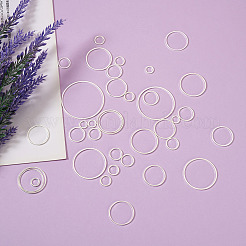 52шт 10 стильных латунных соединительных кольца&nbsp;KK-YS0001-07