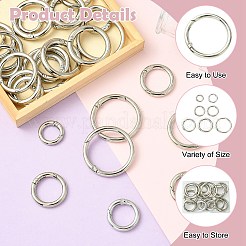 28шт 7 стиля пружинные кольца из цинкового сплава&nbsp;FIND-CJ0003-98