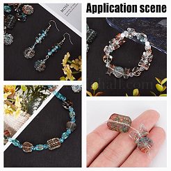 240шт 12 стиля прозрачные стеклянные бусины GLAA-AR0001-40