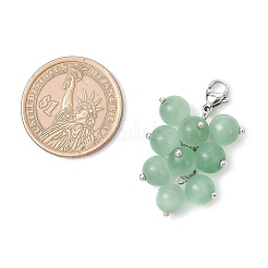 10 шт. круглые подвески в виде кошачьего глаза HJEW-JM03551-02