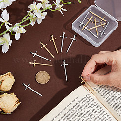 16 шт. подвески из нержавеющей стали 201 двух цветов&nbsp;STAS-UN0049-65