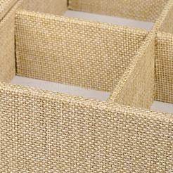 Дерево покрыто мешковины браслет ювелирных часовых дисплеев BDIS-F001-02