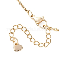 Подвеска на цепочке из двухцветной нержавеющей стали 304 с колонновидными звеньями.&nbsp;NJEW-JN05935