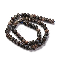 Бусины из натурального глаукофана G-K380-A45-01