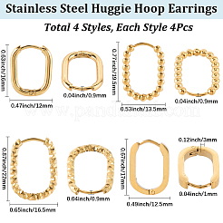 Комплекты серег-колец Huggie Hoop из нержавеющей стали для женщин EJEW-SC0001-74