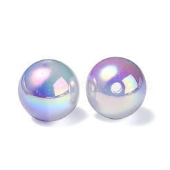 УФ-покрытие радужные переливающиеся непрозрачные акриловые бусины&nbsp;OACR-C007-01A