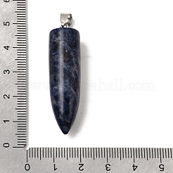 Натуральные содалитовые остроконечные подвески&nbsp;G-F820-12J