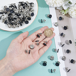 40 шт. 4-дырочные резиновые пуговицы для лацканов&nbsp;BUTT-NB0002-13C