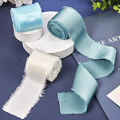 3 рулон 3-х цветов ленты из полиэстера с потертой бахромой&nbsp;OCOR-TA0001-55B