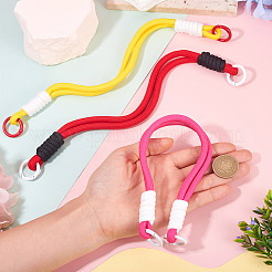 3 шт. 3-цветный полиэстеровый шнур для телефона&nbsp;AJEW-TA0002-62B